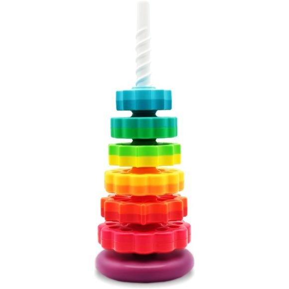Baby Spin Stack Toy, Stacking Toy for Kids, Baby Spinning Stacking Toy - Picture 2 of 7